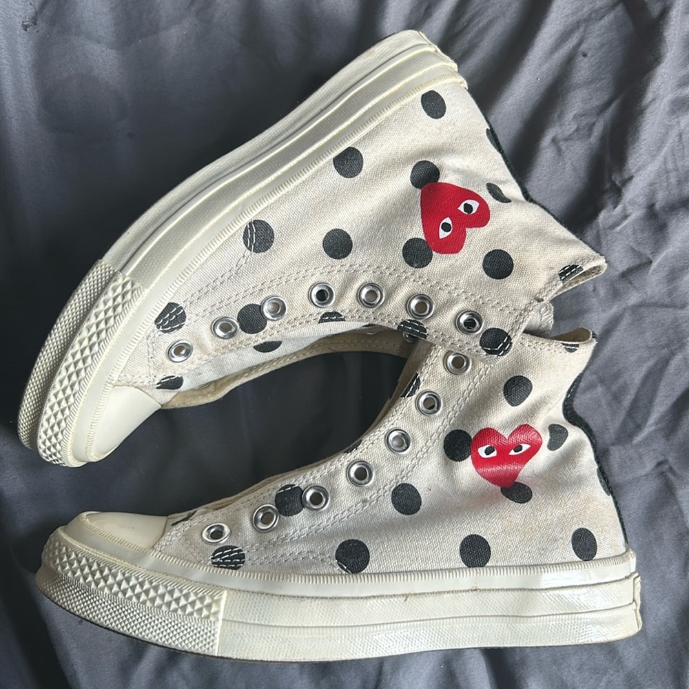 CDG converse no laces size 4W in great condition